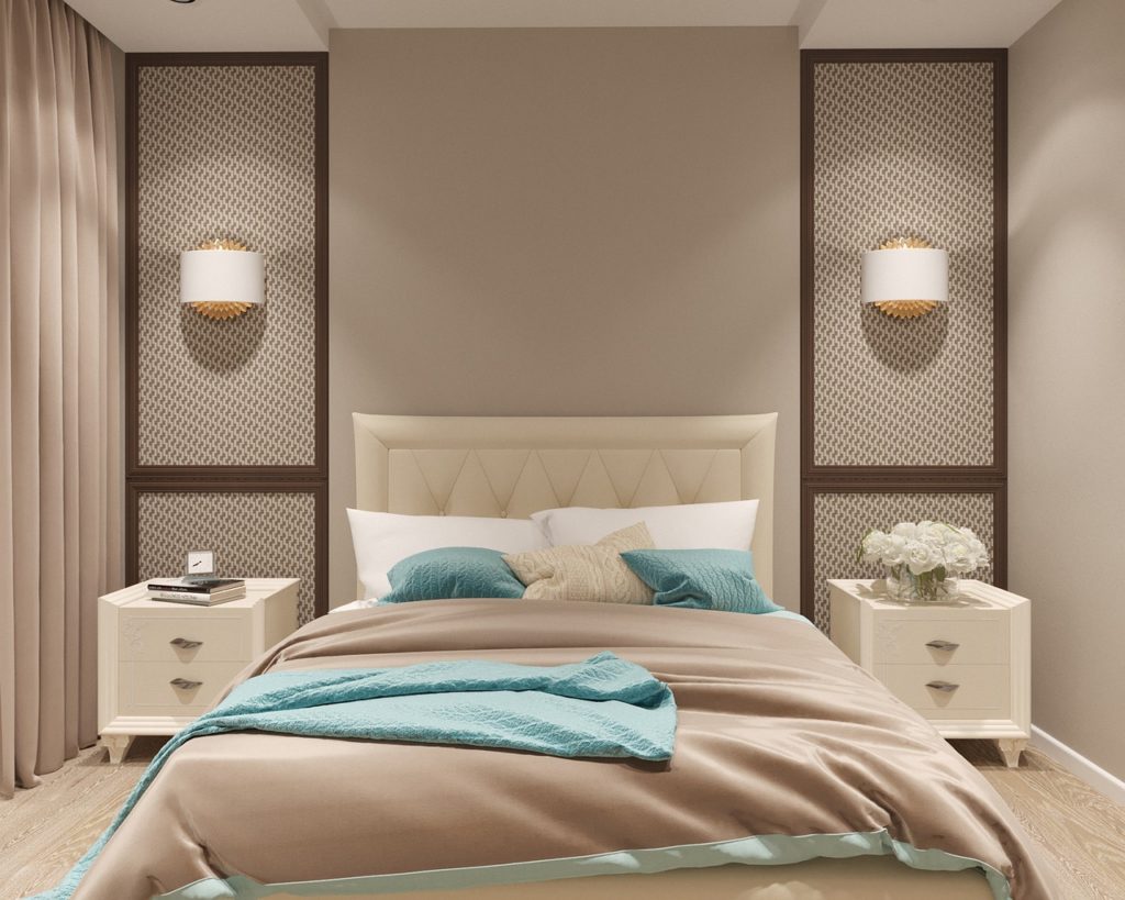 bedroom, visualization, interior design